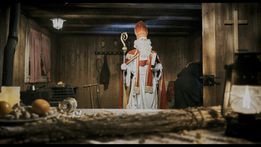 Scene from the Swiss film TRUE DARK. Starring Mai Oki and Manfred Liechti. A dark St. Nicholas fable. Shot by Alex Boutellier